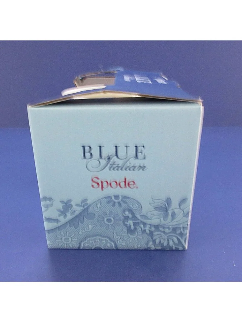 Spode Blue Italian 12oz Mug & Coaster Set - Scenic Motif - For Coffee & Tea